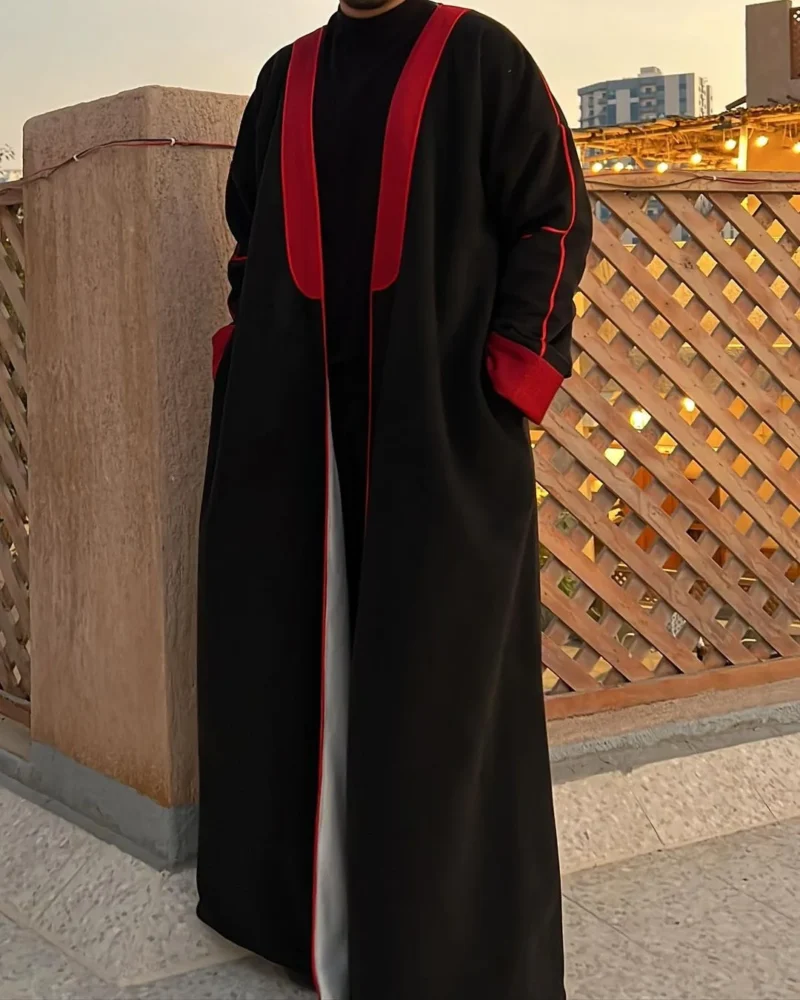 Alsado Winter Coat - Black and Red