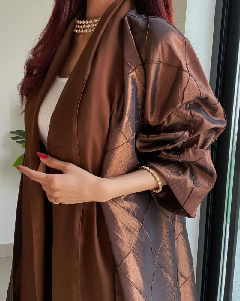 ⁦Blaze Abaya - Brown⁩ - الصورة ⁦10⁩