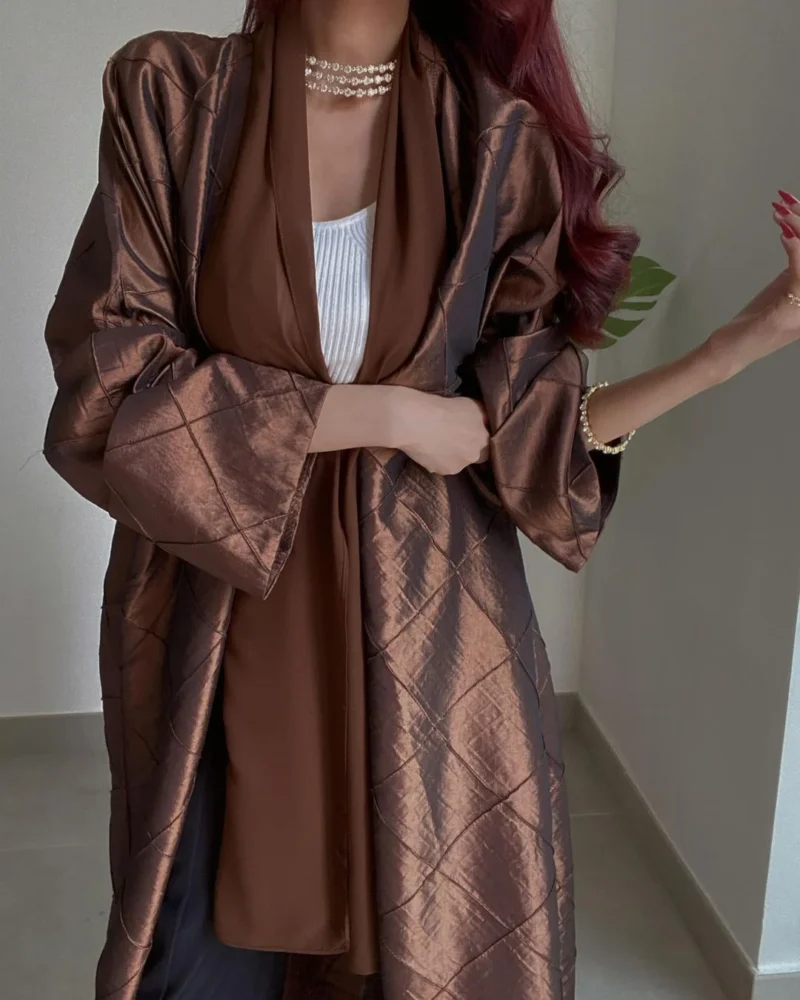 ⁦Blaze Abaya - Brown⁩ - الصورة ⁦8⁩