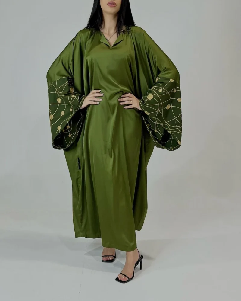 ⁦Modern Sophistication Dress - Green⁩ - الصورة ⁦3⁩