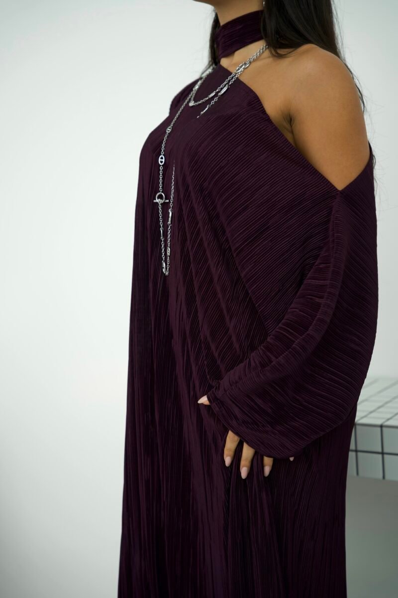 ⁦The pleated Free size - purple⁩ - الصورة ⁦9⁩