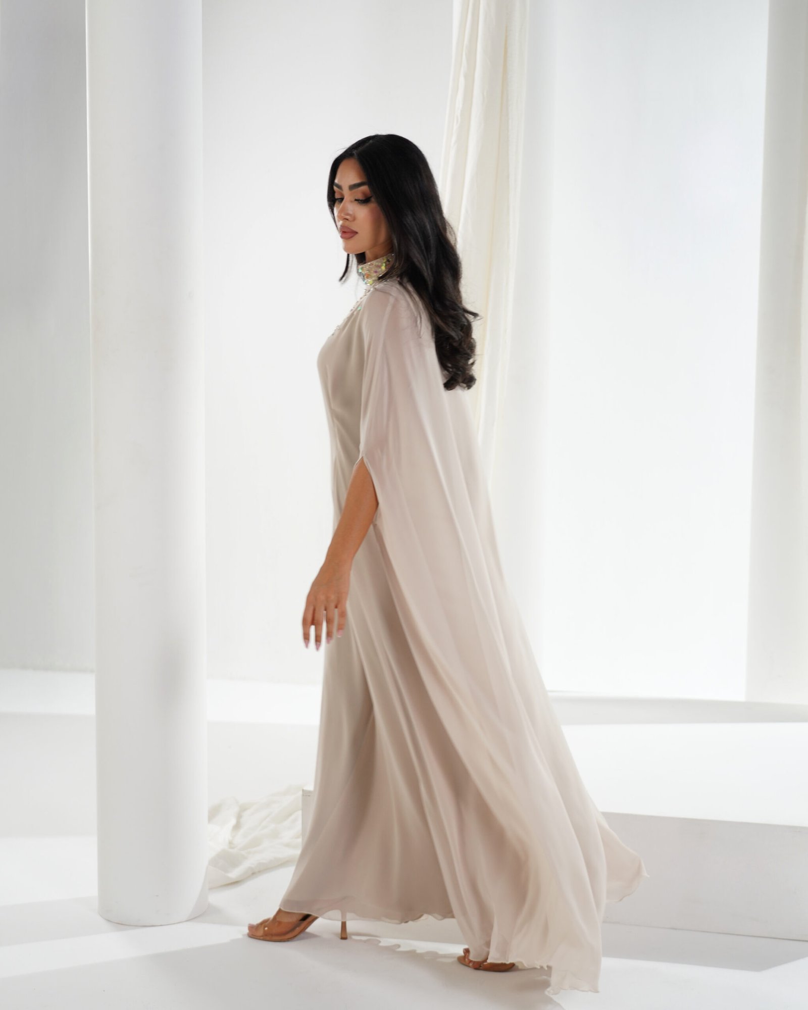 The chiffon drees - bieg - الصورة 5