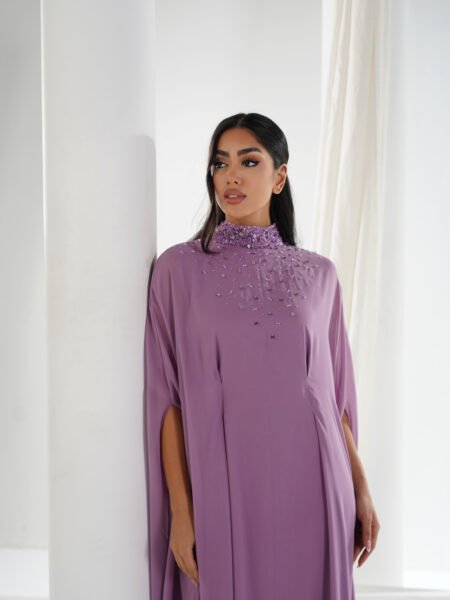 The chiffon drees - purple